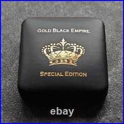 2014 1 oz Silver Canada Canada Maple Leaf 24kt Gold Black Empire 500BU #4