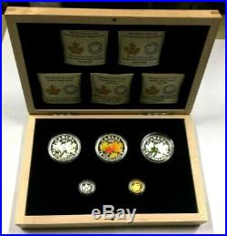 2014 Canada 3 x $20 Dollars 9999 Silver Gold Platinum Majestic Maple Leaves Set