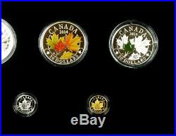 2014 Canada 3 x $20 Dollars 9999 Silver Gold Platinum Majestic Maple Leaves Set