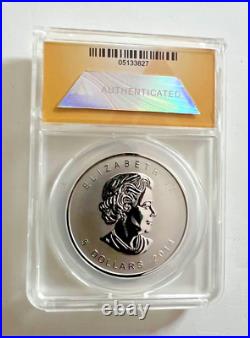 2014 Canada Silver Maple Leaf $5 / Chicago Convention ANA Privy / ANACS RP70