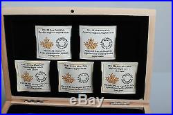 2014 Majestic Maple Set Silver Gold Platinum Coins Only 3000 Sets
