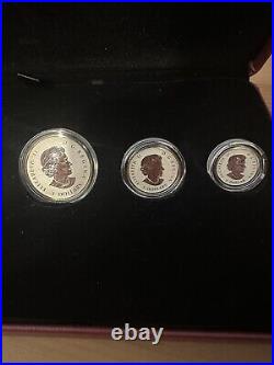 2014 Royal Canadian Mint 2014 Maple Proof Silver 5-Coin Fractional Set