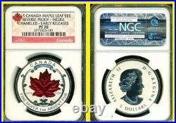 2015 CANADA Silver Maple complete 5 COINS SET NGC PF 70 UC Early Releases OGP