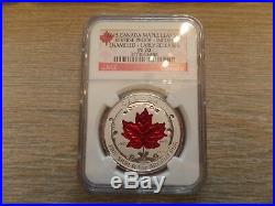 2015 Canada Fine Silver Fractional Set The Maple Leaf NGC Graded PF 70 Reverse