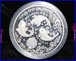 2015 Canada Silver 1 Oz 999 Maple of Prosperity $15 Hologram Coin