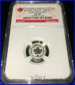 2015 Canada Silver Maple Leaf Reverse Proof Enameled Set NGC PF70 ER