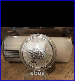 2015 Canada silver Maple Left Privy 1 ROLL 25 OZ 50K Minted Only Very RareScary