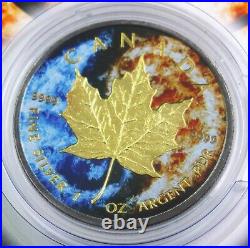 2015 Canadian Maple YIN/YANG Ruthenium 1 oz. 999 silver coin in card