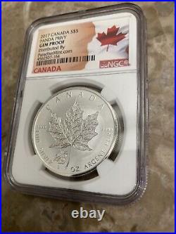 2016 1oz Canadian Maple Leaf Silver Coin Panda Privy Error NGC Wrong Label 2017