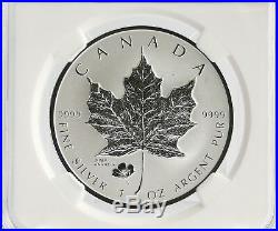 2016 $5 Canada E. R. ANA POPPY PRIVY 9999 Silver Maple Leaf Reverse PF70 RARE