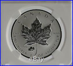 2016 $5 Canada E. R. ANA POPPY PRIVY 9999 Silver Maple Leaf Reverse PF70 RARE