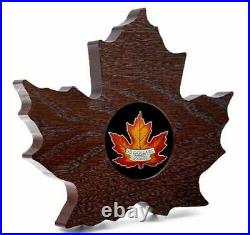 2016 Canada $20 1oz Silver $20 Proof Maple Leaf Shape Coin (Colorized)-PCGS PR69