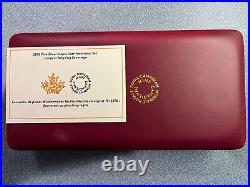 2016 Canada 5 Coin Silver Maple Leaf Fractional Set Longest Reigning Sovereign