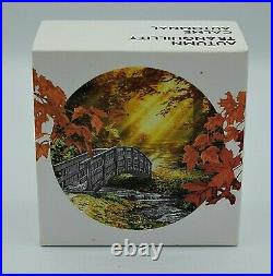 2016 Canada Autumn Tranquillity -1 Oz Silver Proof Colored Coin
