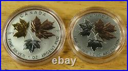 2016 Canada Silver Fractional Maple Leaf 5-Piece Set OGP and COA