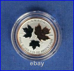 2016 Canada Silver Proof 5 coin set The Maple Leaf in Case with COA