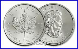 2016 Canadian Silver Maple Leaf Roll of 25 Troy Ounce Of. 9999 Fine Silver