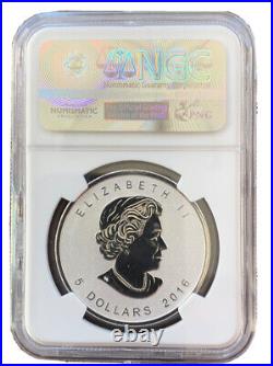 2016 Canda $5 Silver Maple Leaf Bigfoot Privy NGC PF70 First Day of Issue
