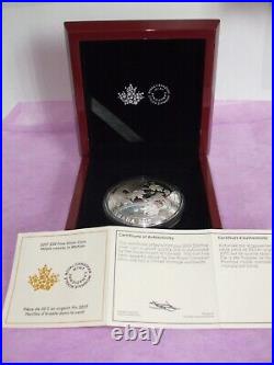 2017 $50 Fine Silver Coin Maple Leaves In Motion Royal Canadian Mint Boxed w COA