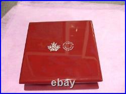 2017 $50 Fine Silver Coin Maple Leaves In Motion Royal Canadian Mint Boxed w COA