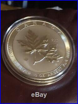 2017 Canada 10 Oz 9999 Fine Silver 50 Dollars Maple Leaf coin in Capsule