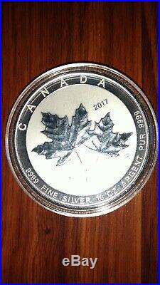 2017 Canada 10 oz Silver Maple Leaf (First Year). 9999 BU++ in Original Capsule