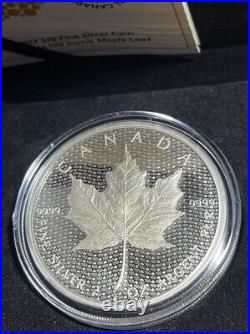 2017 Canada 2oz Silver Proof $10 coin Iconic Maple Leaf in Case with COA