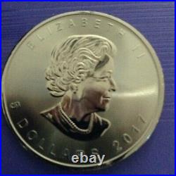 2017 Canada ICE SKULL Maple Leaf Ruthenium & Colorized 1 Oz. 9999 Silver Coin