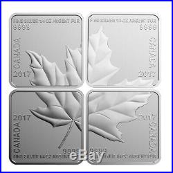 2017 Canada Maple Leaf Quartet Fine Silver 4-Piece Set