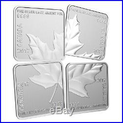 2017 Canada Maple Leaf Quartet Fine Silver 4-Piece Set