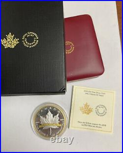 2018 $10.999 Silver Gold Plate Canada Maple 30 Years