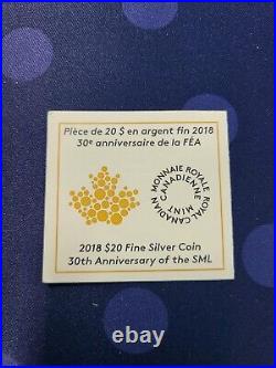 2018 $20 30th Anniversary Canada Silver Maple Leaf NGC Rev PF70 FDI with CoA