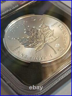 2018 30th Anniversary Ngcms70 Canadas$5 Maple Leaf Incuse Design First Day Issue