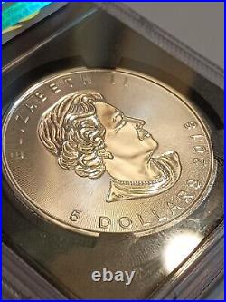 2018 30th Anniversary Ngcms70 Canadas$5 Maple Leaf Incuse Design First Day Issue