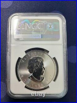 2018 $5 Canada Silver Maple (Non-Incuse) NGC MS70 First Day of Issue