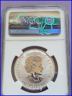 2018 CANADA 0.9999 Fine silver'Maple Leaf' $10 NGC GRADED SP70