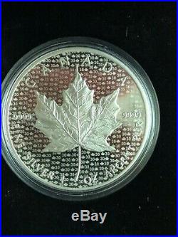2018 CANADA FINE SILVER $5 TWO COIN SET 30TH ANNIV. OF MAPLE LEAF IN BOX With COA