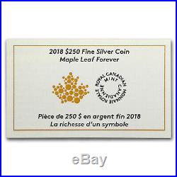 2018 Canada 1 kilo Silver $250 Maple Leaf Forever SKU#169582