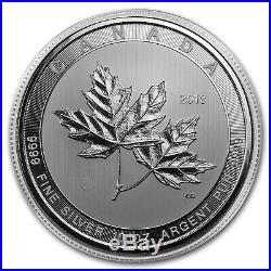 2018 Canada 10 oz Silver $50 Magnificent Maple Leaves BU SKU#166660