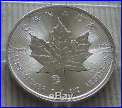 2018 Canada $5 Privy Mark f15 Maple Leaf 1 oz silver coin Fabulous capsule