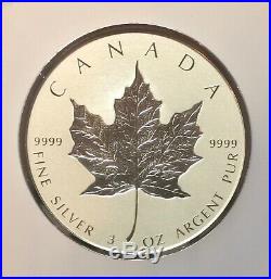 2018 Canada $50 Silver Maple Leaf Incuse 3 oz. NGC PF70