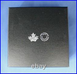 2018 Canada 5oz Silver $50 coin Maple Leaves in Motion in Case with COA