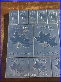2018 Canada Maple Leaf. 9999 Silver Bars Combi Bar 2oz Rare Low Minted
