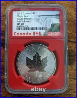 2018 Canada Maple Leaf Incuse Design Ngc Ms 70 4654924-136