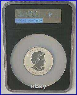 2018 Canada Silver Maple Leaf 3 oz Coin Incuse Design First Release NGC PF70 RP