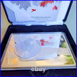 2018 Canadian Maple Leaf 30th Anniversary 3 oz Silver Coin & Bar Mintage 5000