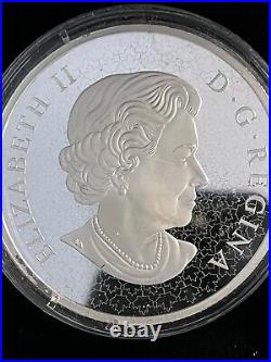 2019 10oz 99.99 FINE SILVER PROOF $100.00 CANADIAN MAPLE LEAVES. ONLY 500 MINTED