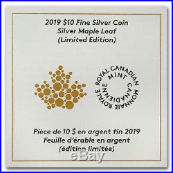 2019 Canada 2 oz Silver $10 Silver Maple Leaf (Limited Edition) SKU#177985