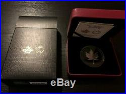 2019 Canada 2 oz Silver Maple Leaf Black Rhodium $10 Proof with OGP
