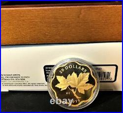 2019 Canada $20.9999 SILVER +FULLY GOLD PLATED ICONIC MAPLE LEAF +BOX/CASE/COA